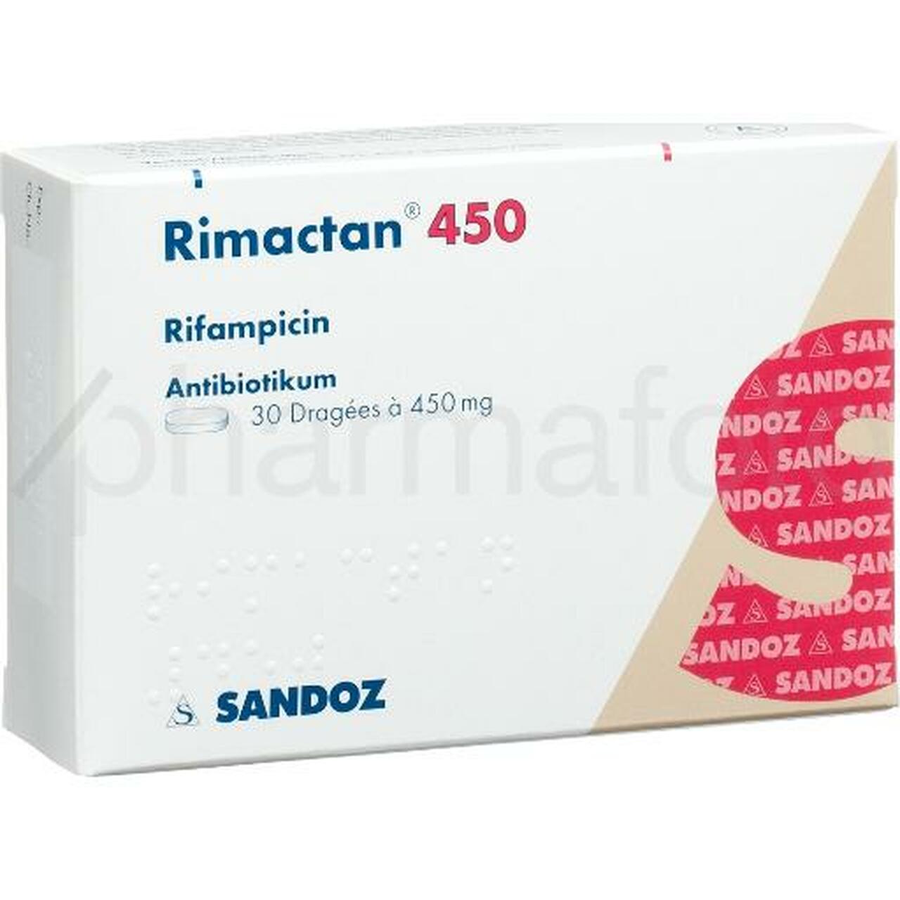 Rimactane 450 mg Tablet-50's Pack