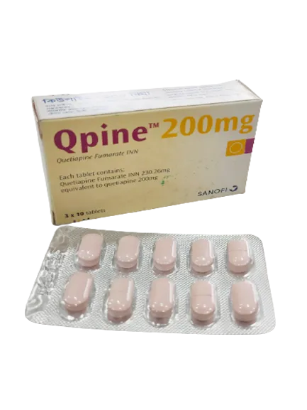 Qpine 200 mg Tablet-30's Pack