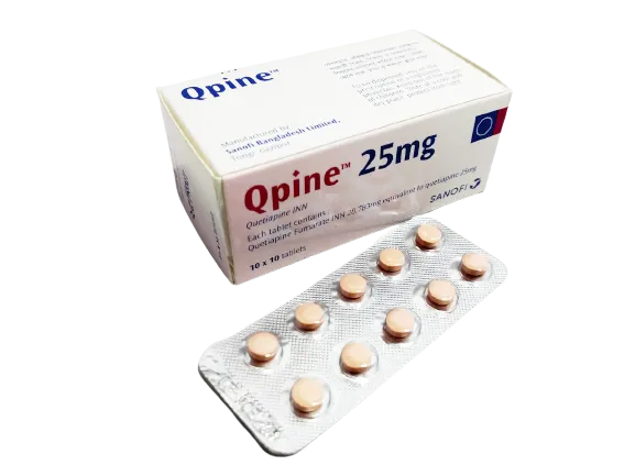 Qpine 25 mg Tablet-10's Strip