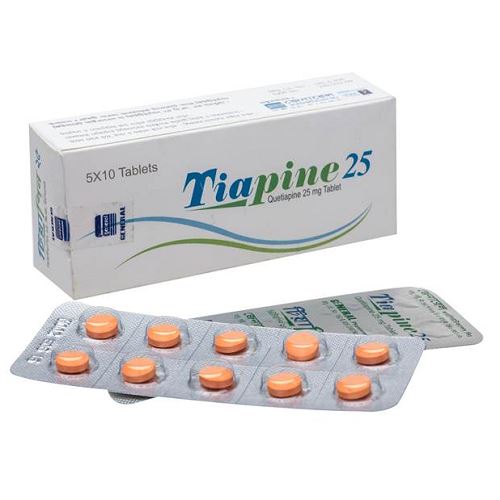 Tiapine 25 mg Tablet-10's Strip