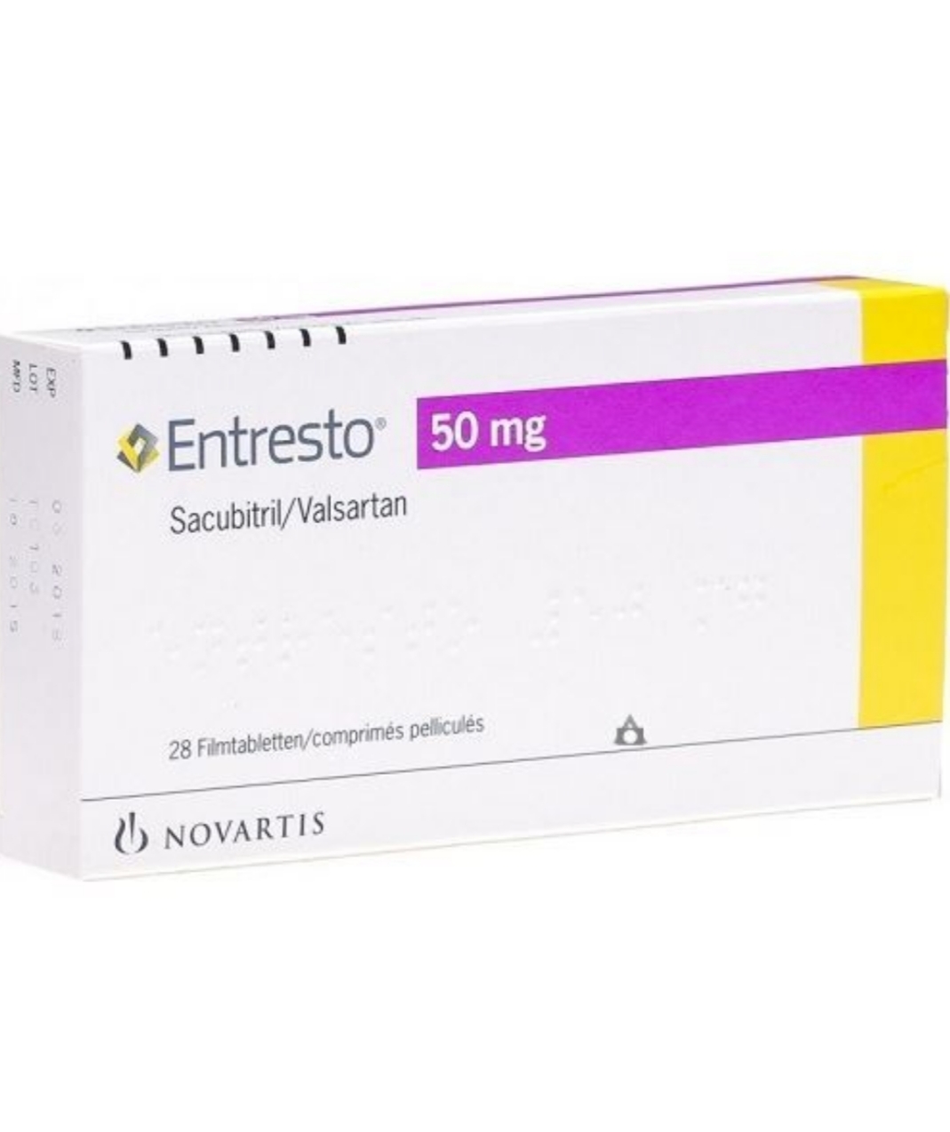 Entresto 50 mg Tablet-14's Strip