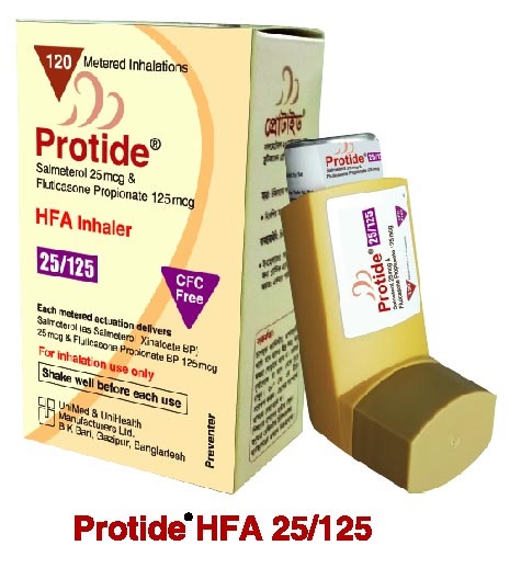 Protide 25/125 HFA Inhaler-120 metered doses