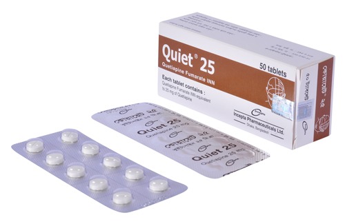 Quiet 25 mg Tablet-10's Strip