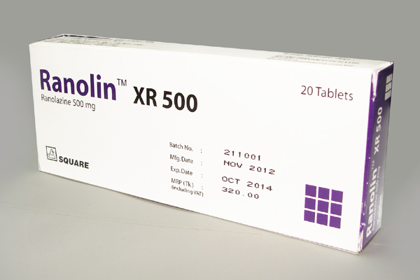 Ranolin XR 500 mg Tablet-10's Strip