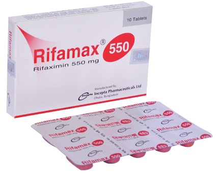 Rifamax 550 mg Tablet-10?s Pack