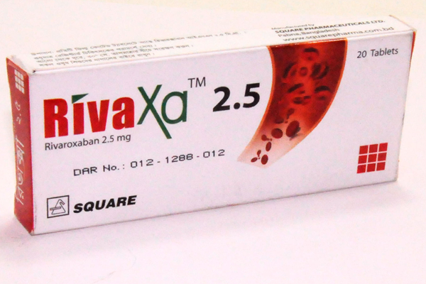 RivaXa 2.5 mg Tablet-10's Strip