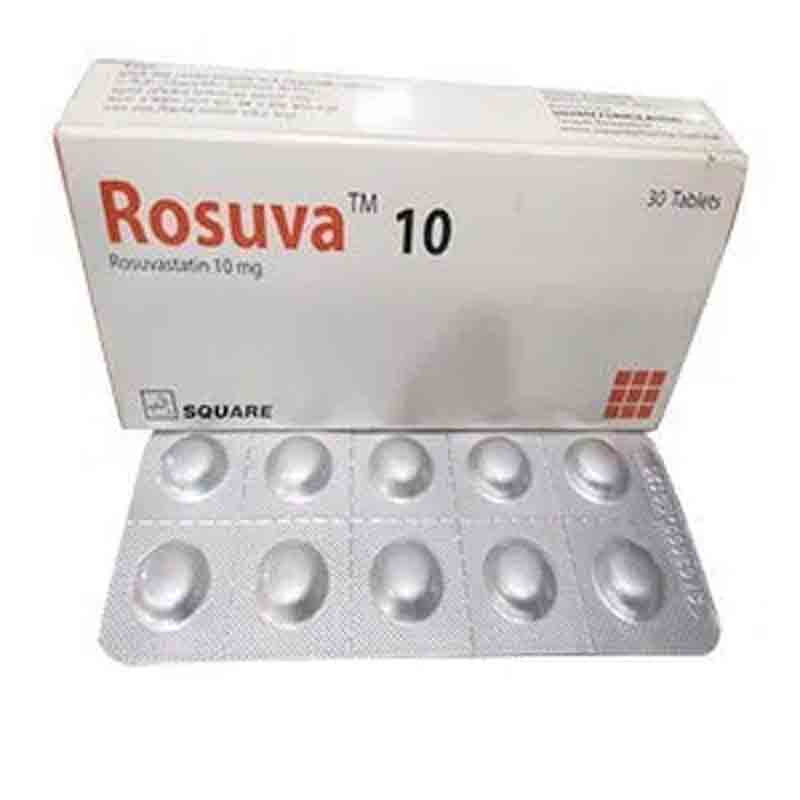 Rosuva 10 mg Tablet-10's Strip