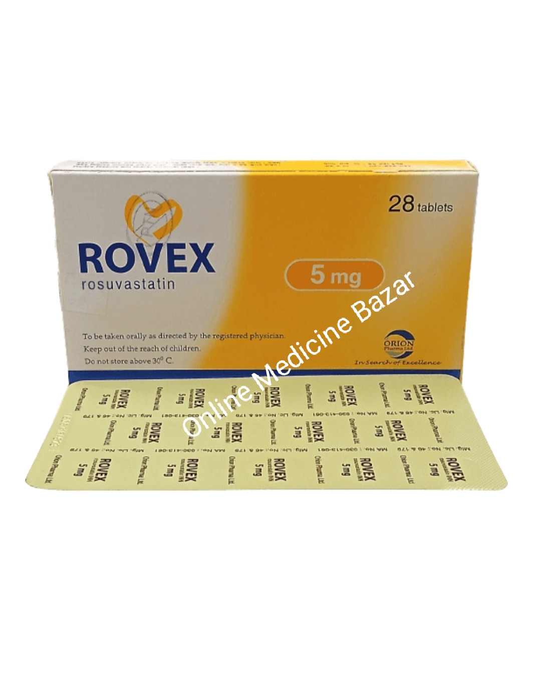 Rovex 5 mg Tablet-14's Strip