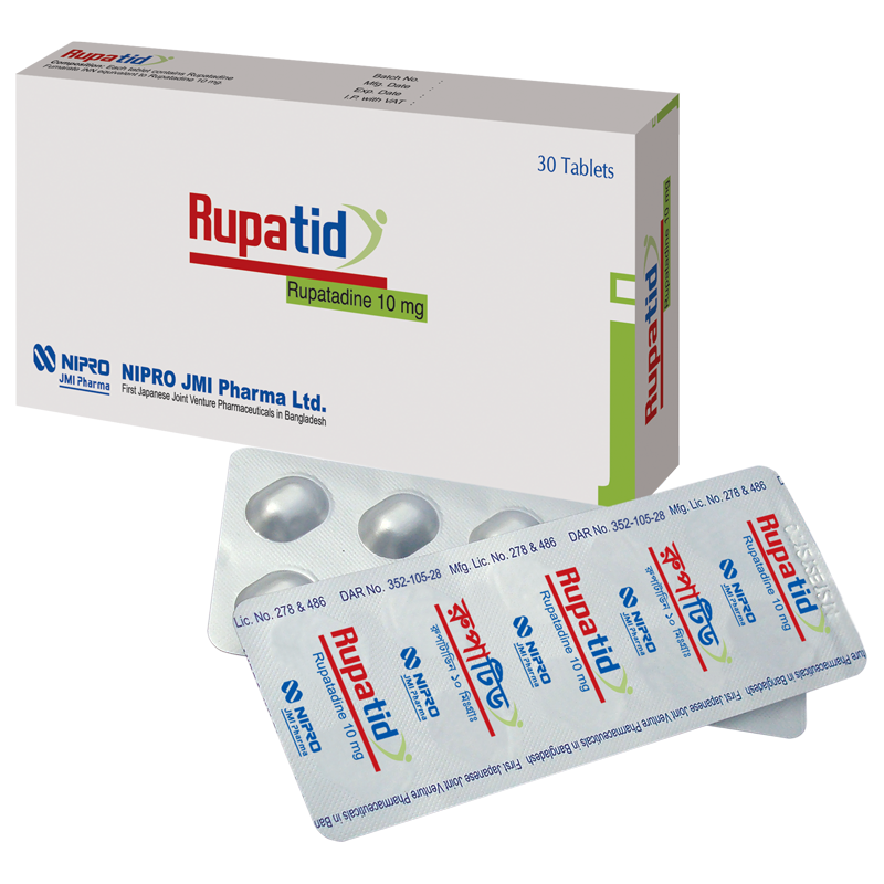 Rupatid 10 mg Tablet-10's Strip