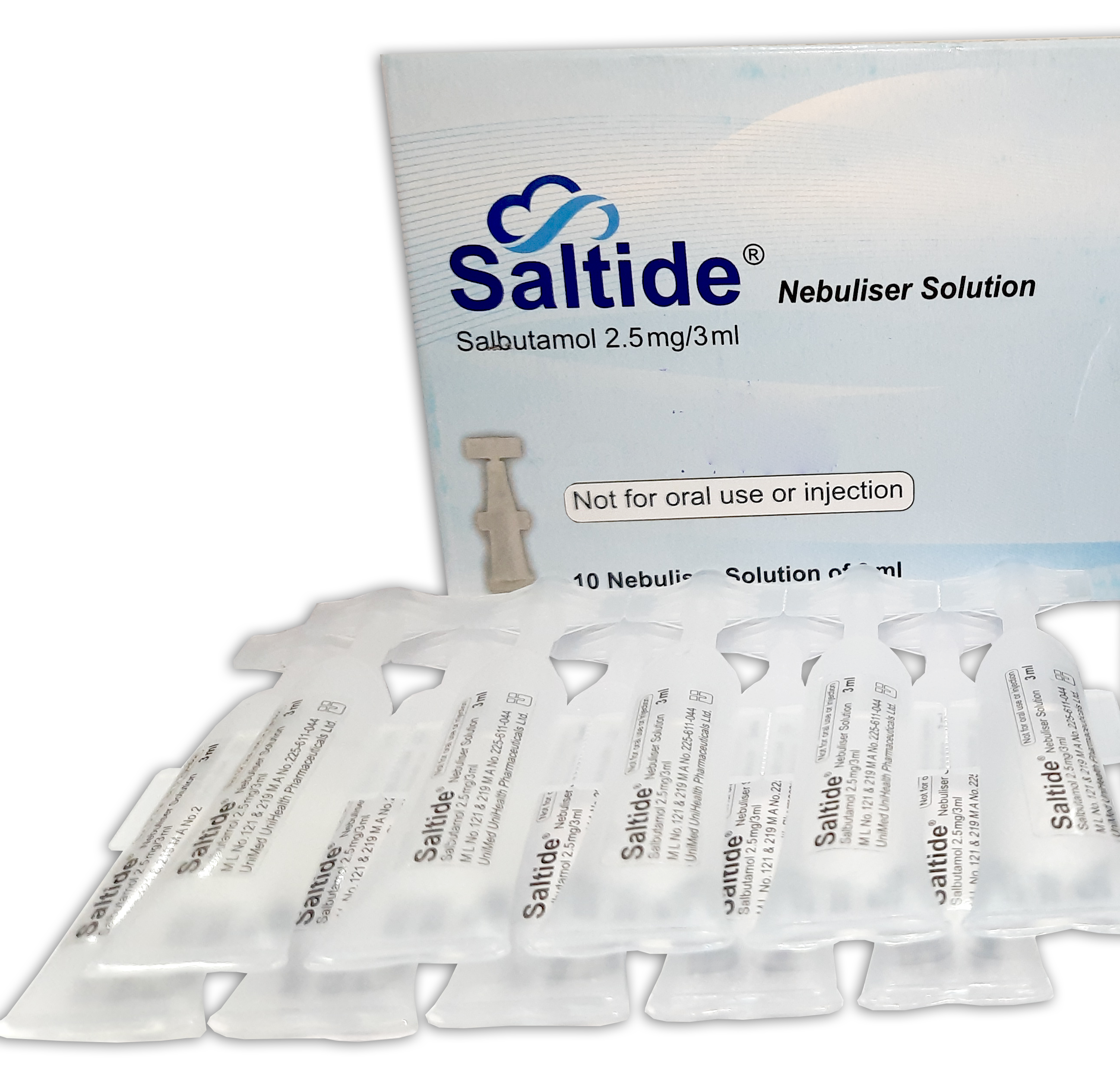 Saltide 2.5 mg/3 ml [Respirator Solution]-10's Pack