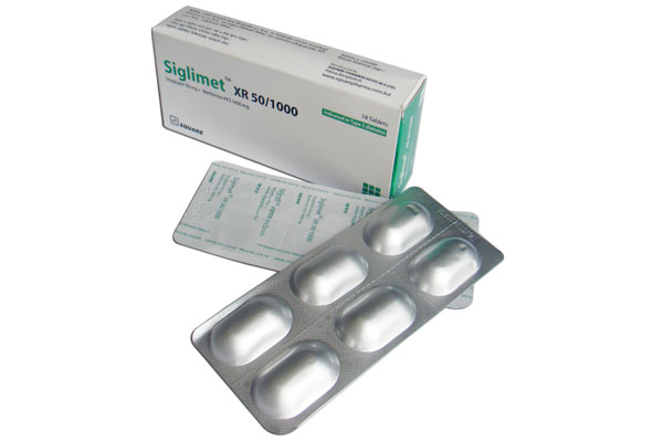 Siglimet XR 50 mg+1000 mg Tablet-18's Pack