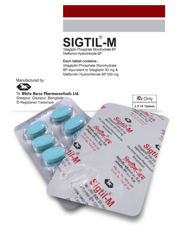 Sigtil M 50 mg+500 mg Tablet-30's Pack