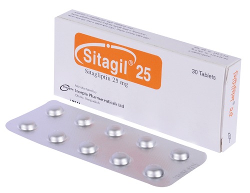 Sitagil 25 mg Tablet-10's Strip