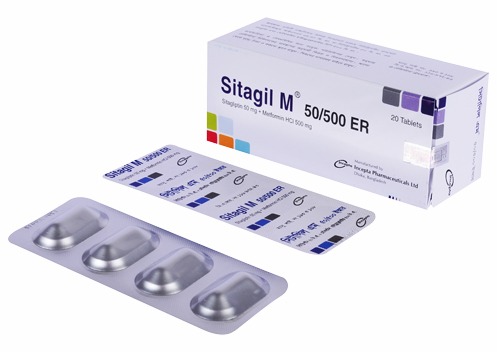 Sitagil M 50 mg+500 mg Tablet-4 Pis