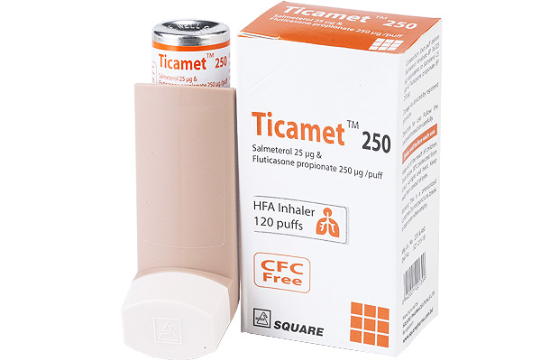 Ticamet 250 HFA Inhaler-120 metered doses