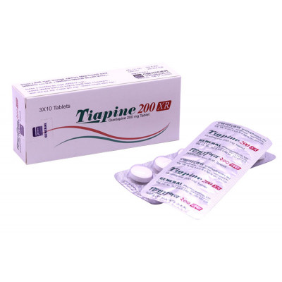 Tiapine XR 200 mg Tablet-10's Strip