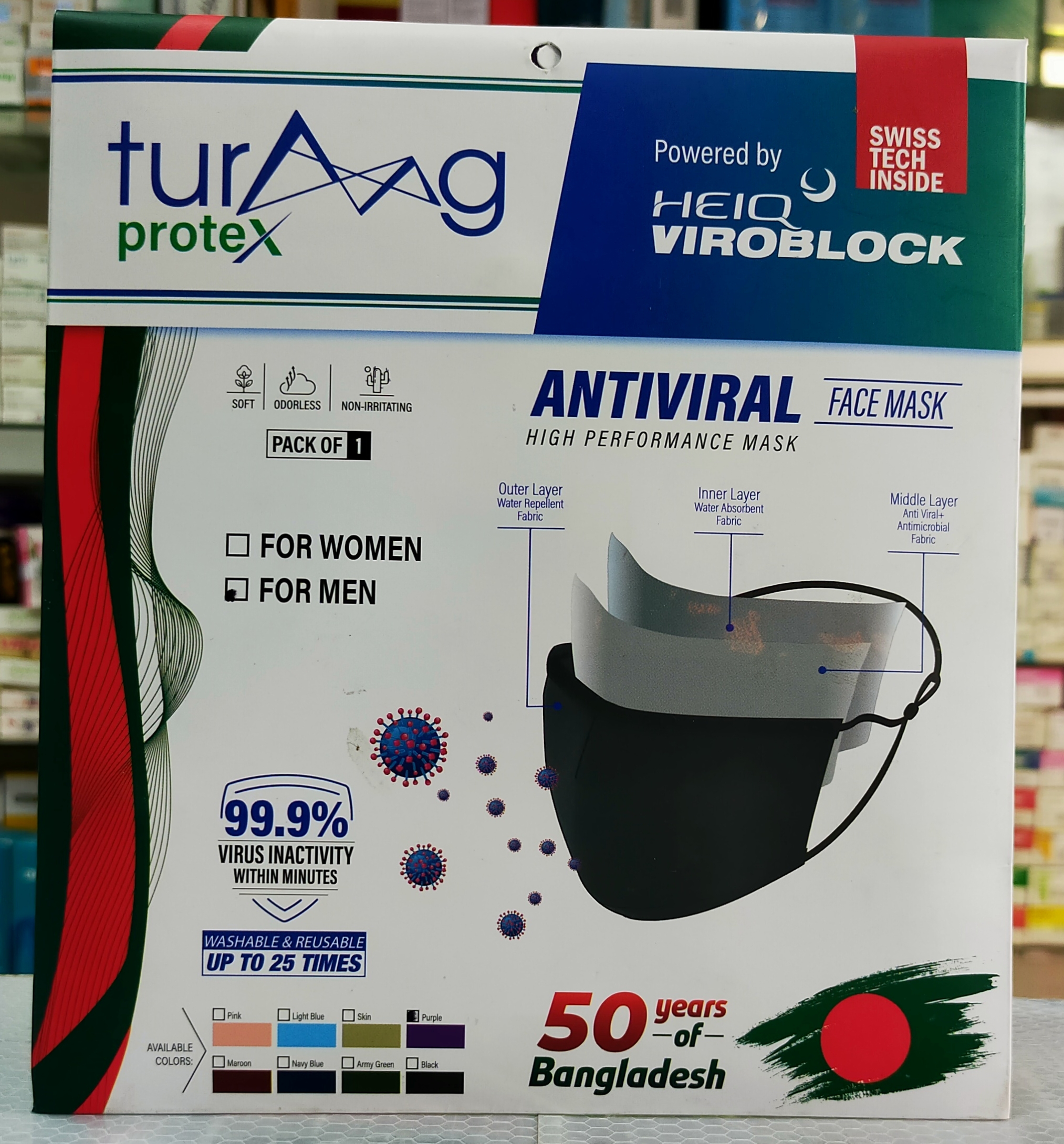 Turag Protex Face Mask (Pink Color)