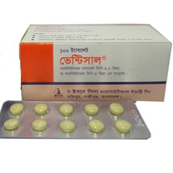 Ventisal 4 mg Tablet-100's Pack