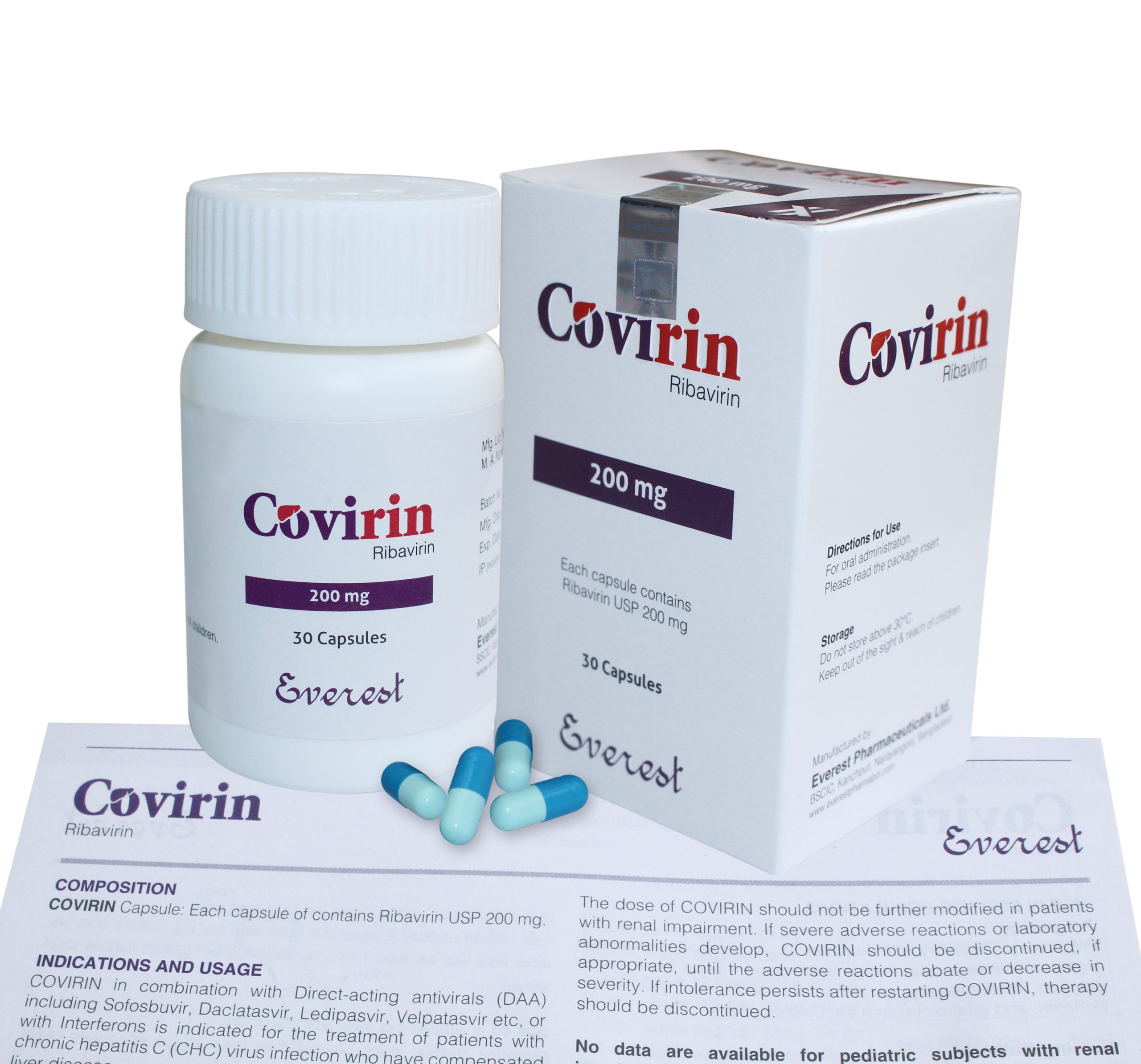 Covirin 200 mg Capsule-30's Pack