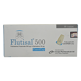 Flutisal 500 Convicap Capsule-30's Pack