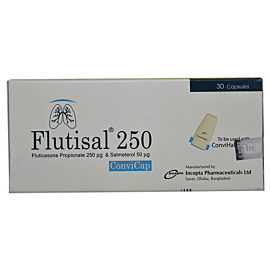 Flutisal 250 Convicap Capsule-30's Pack