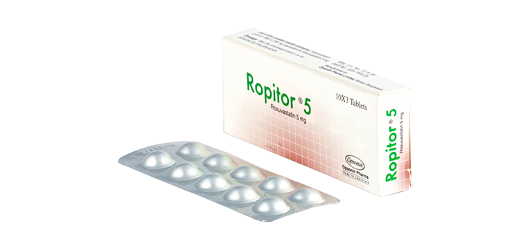 Ropitor 5 mg Tablet-14's Strip