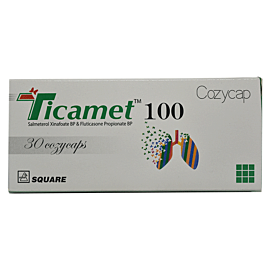 Ticamet 100 Cozycap Capsule-6's Strip