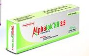 Alphalok XR 2.5 mg Tablet-14's Strip