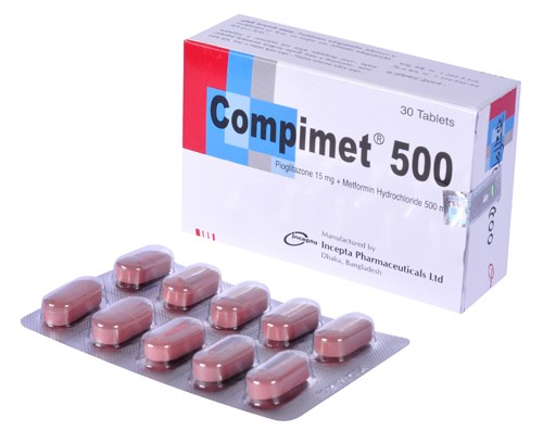 Compimet 500 mg Tablet-30's Pack