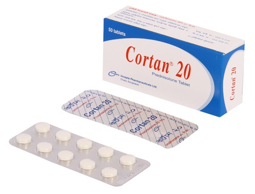 Cortan 20 mg Tablet-10's Strip
