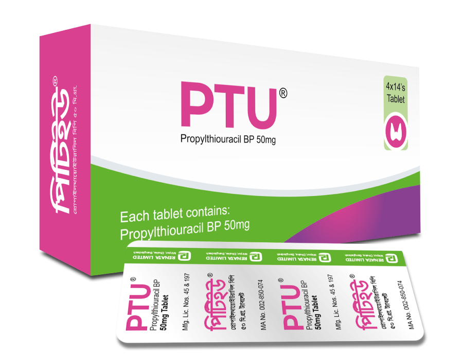 PTU 50 mg Tablet-56's Pack