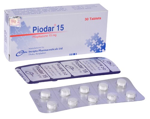 Piodar 15 mg Tablet-30's Pack