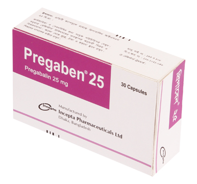 Pregaben 25 mg Capsule-10's Strip