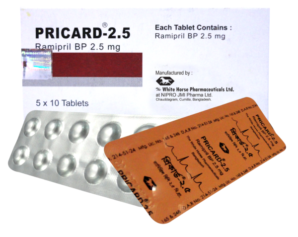 Pricard 2.5 mg Tablet-50's Pack