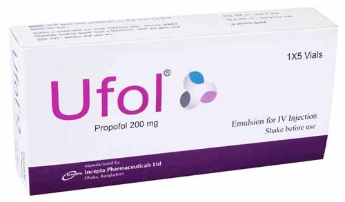 Ufol 200 mg/20 ml Emulsion for infusion-5's Pack