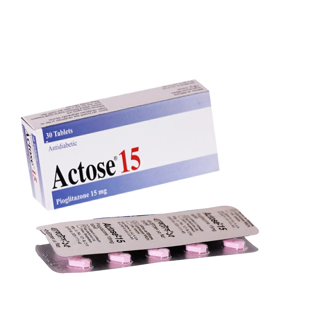 Actose 15 mg Tablet-30's Pack