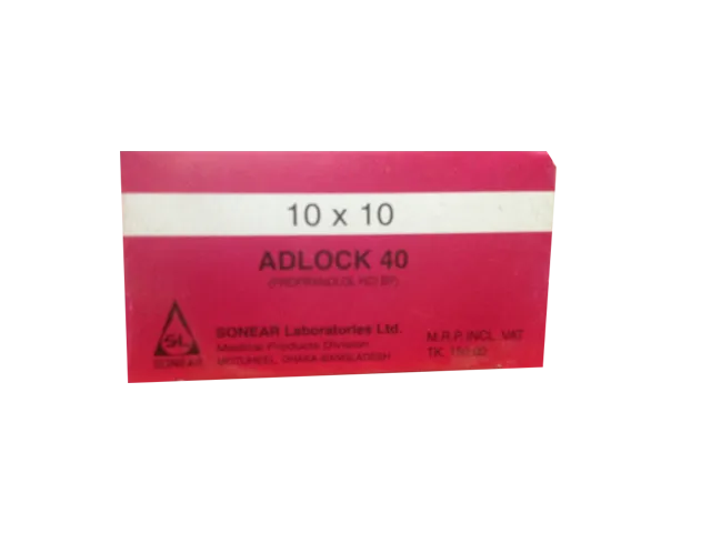 Adlock 40 mg Tablet-10's Strip