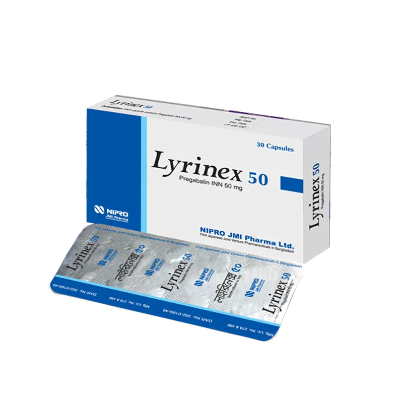 Lyrinex 50 mg Capsule-10's Strip