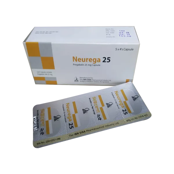 Neurega 25 mg Capsule-4 Pcs