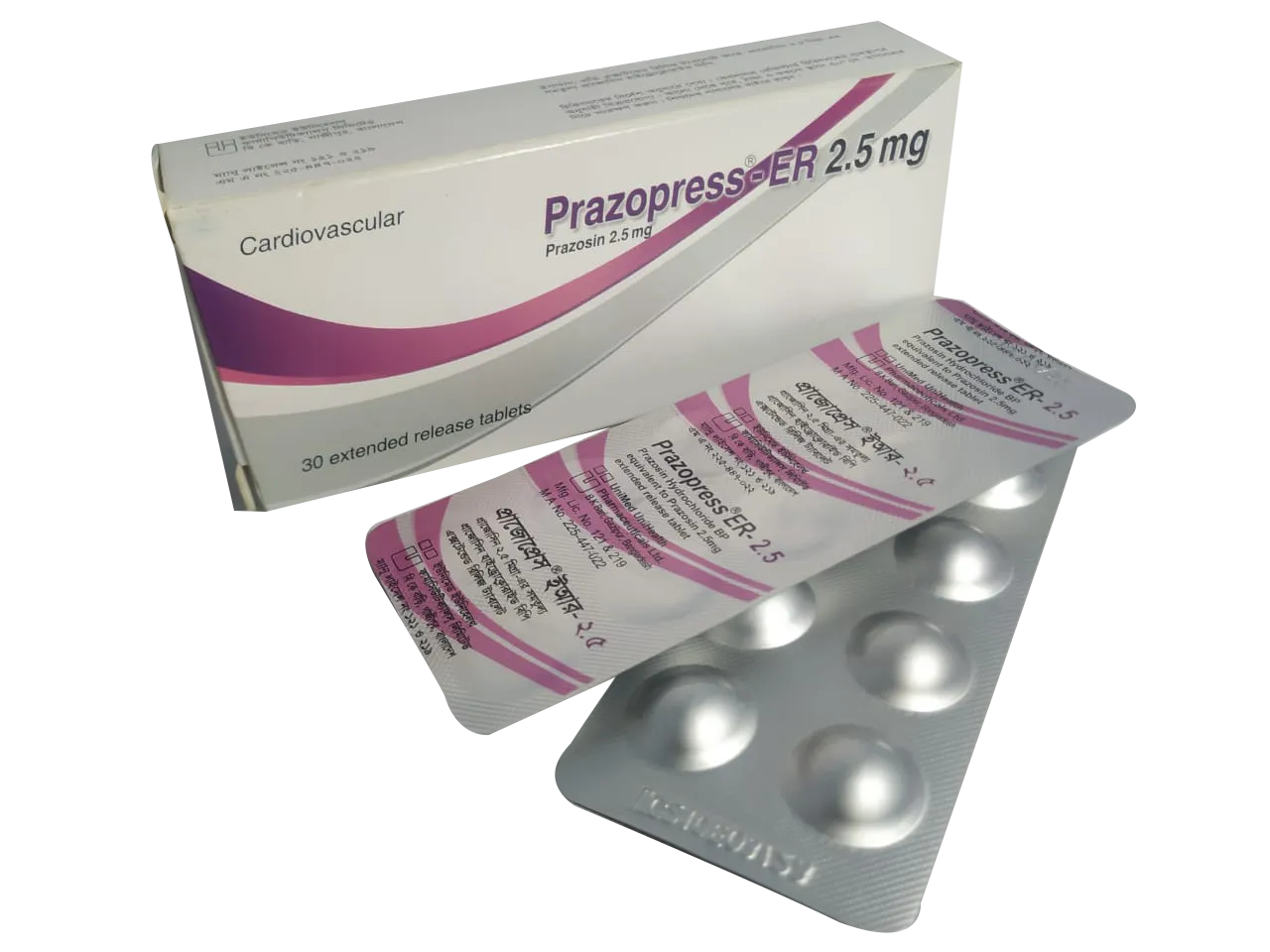 Prazopress ER 2.5 mg Tablet-10's Strip