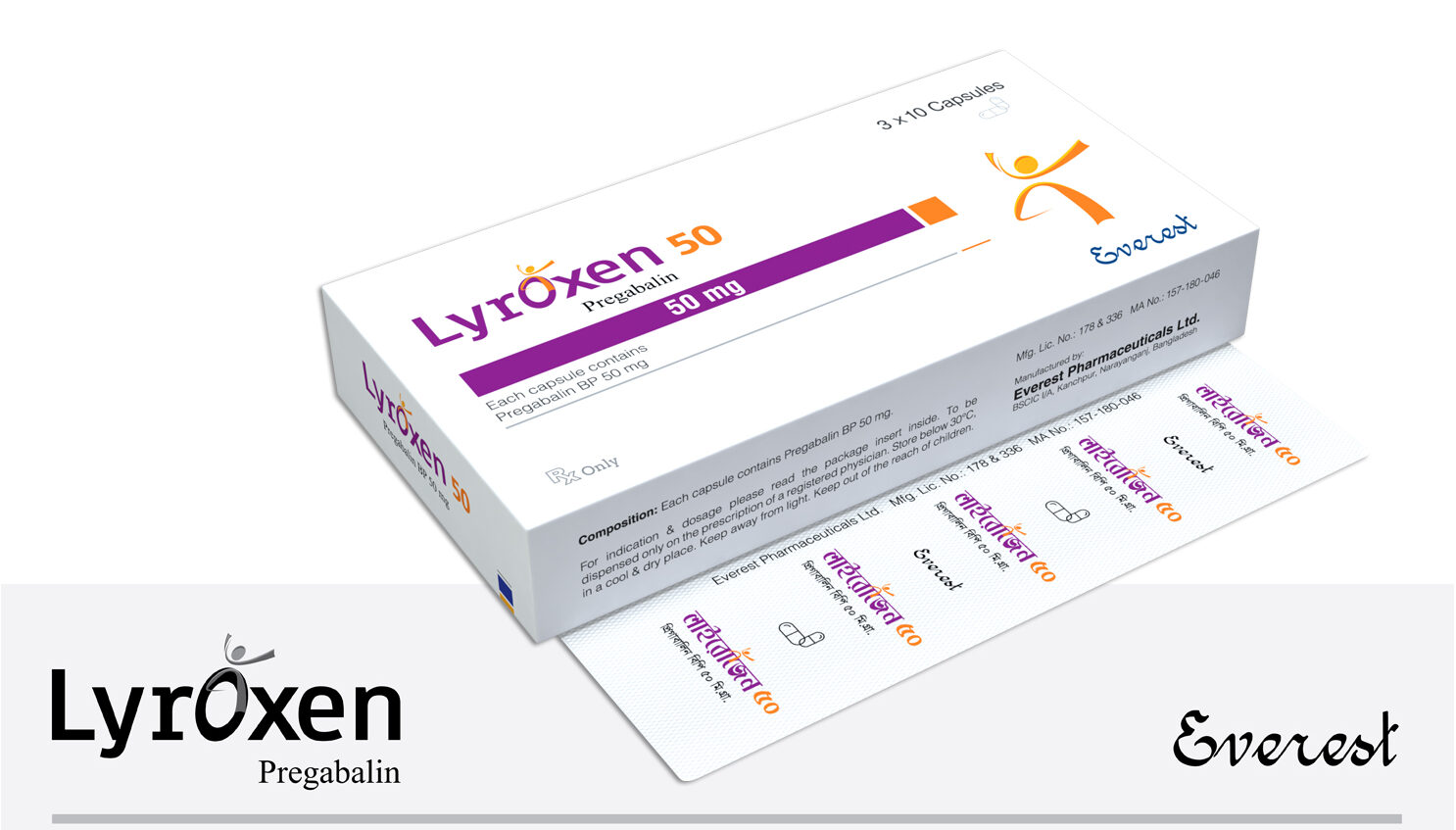 Lyroxen 50 mg Capsule-10's Strip