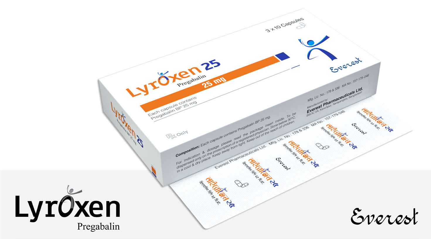 Lyroxen 25 mg Capsule-10's Strip