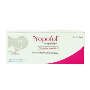 Propofol 200 mg/20 ml Emulsion for infusion-5's Pack