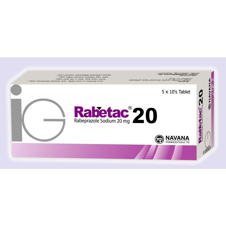 Rabetac 20 mg Tablet-10's Strip