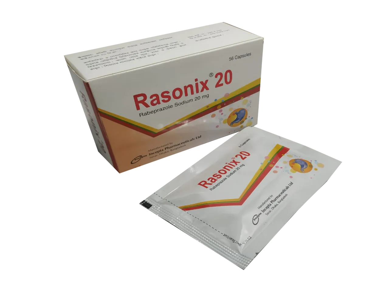 Rasonix 20 mg Capsule-14's Strip