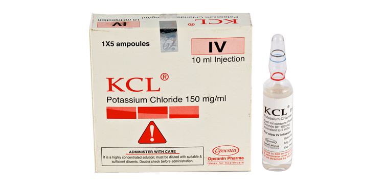 KCL 150 mg/10 ml Injection-5's Pack