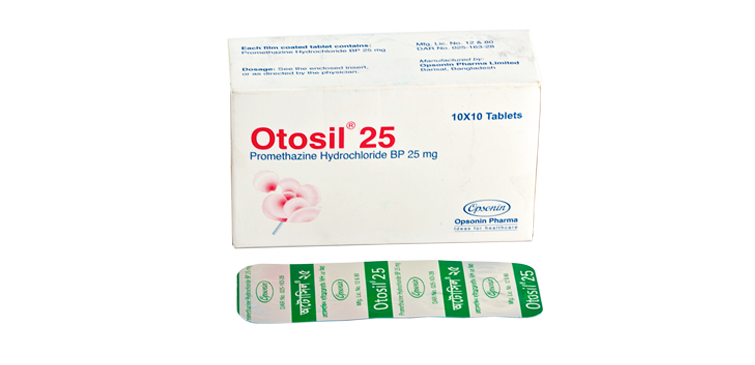 Otosil 25 mg Tablet-100's Pack