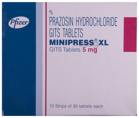 Minipress XL 5 mg Tablet-30's Pack