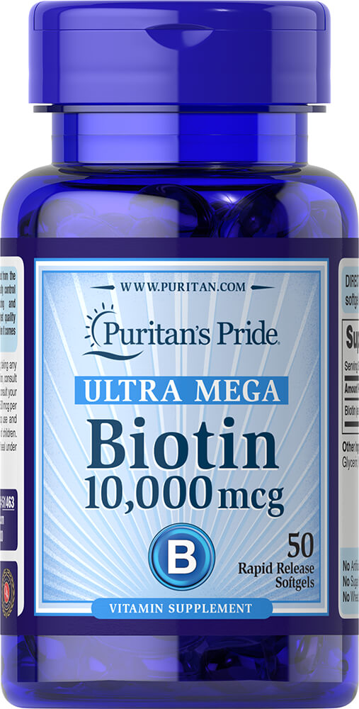 Puritan's Pride Biotin 10000 mcg Capsule-50's Pack