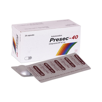 Presec 40 mg Capsule-28's Pack